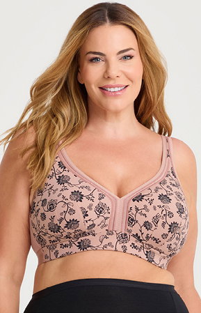 Wirefree Cooling Lounge Bra in Floral Paisley
