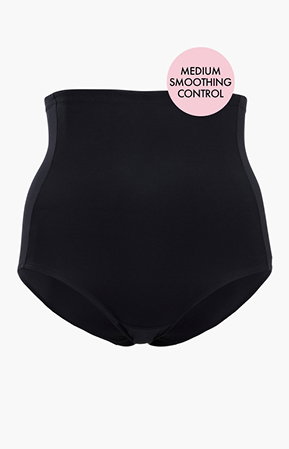 High Waisted Control Brief in Black