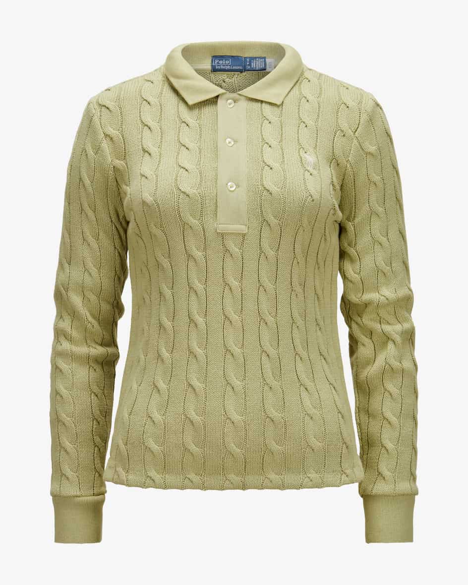 Strick-Poloshirt aus Baumwolle