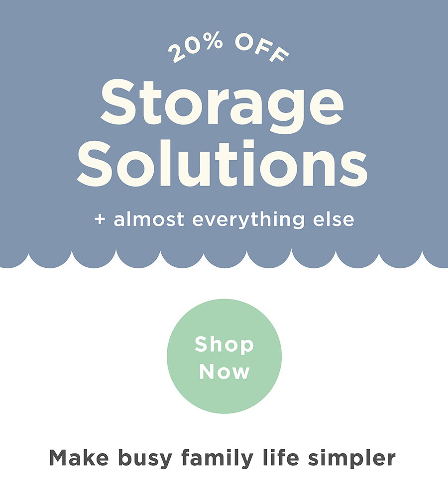 20% off storage solutions
