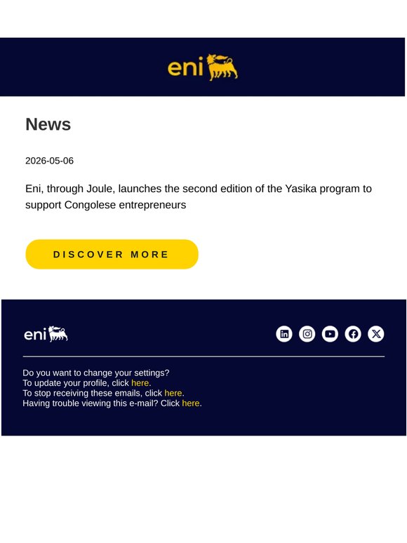 eni.com | Mail alert news