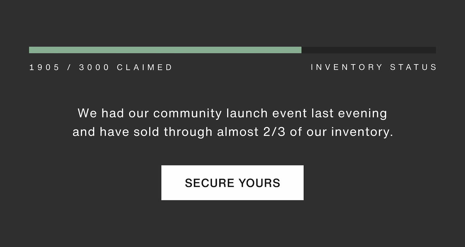 Click to shop The Jade Collection. We had our community launch event last evening and have sold through almost 2/3 of our inventory.