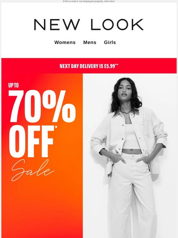 SALE: Up to 70% OFF 🤩