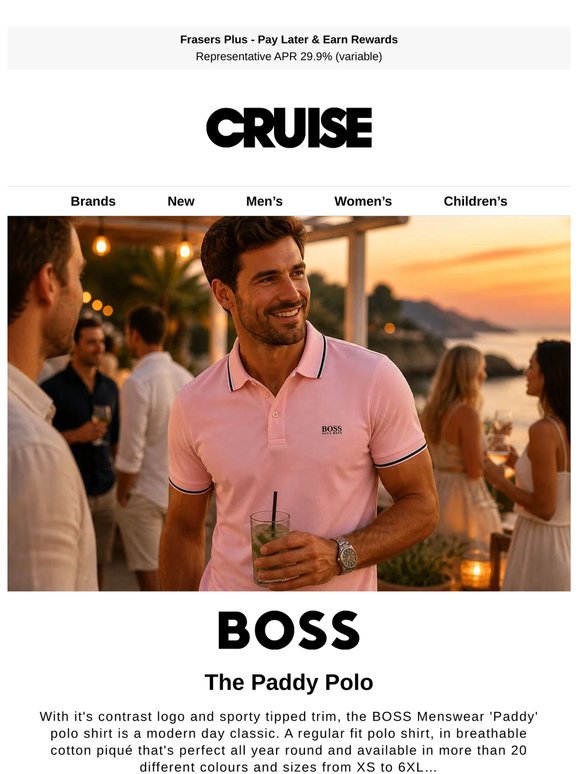 Summer Essentials - The BOSS Paddy Polo