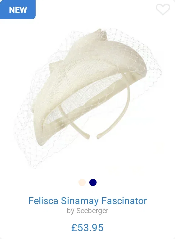 Felisca Sinamay Fascinator by Seeberger