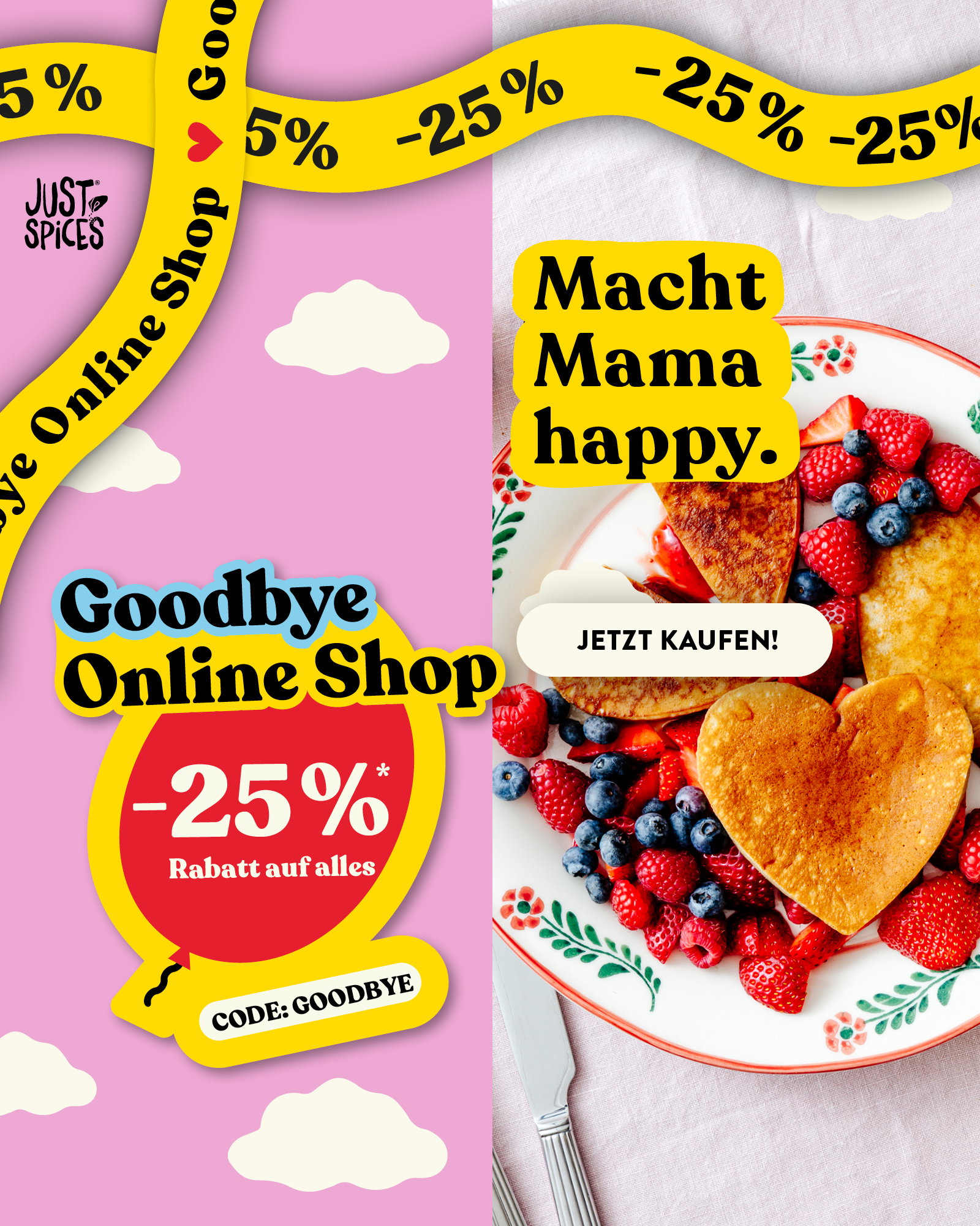 Goodbye Online-Shop -25% Rabatt