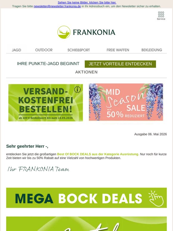 🔥 BOCK DEALS Ausrüstung ohne Versandkosten sichern 📦!