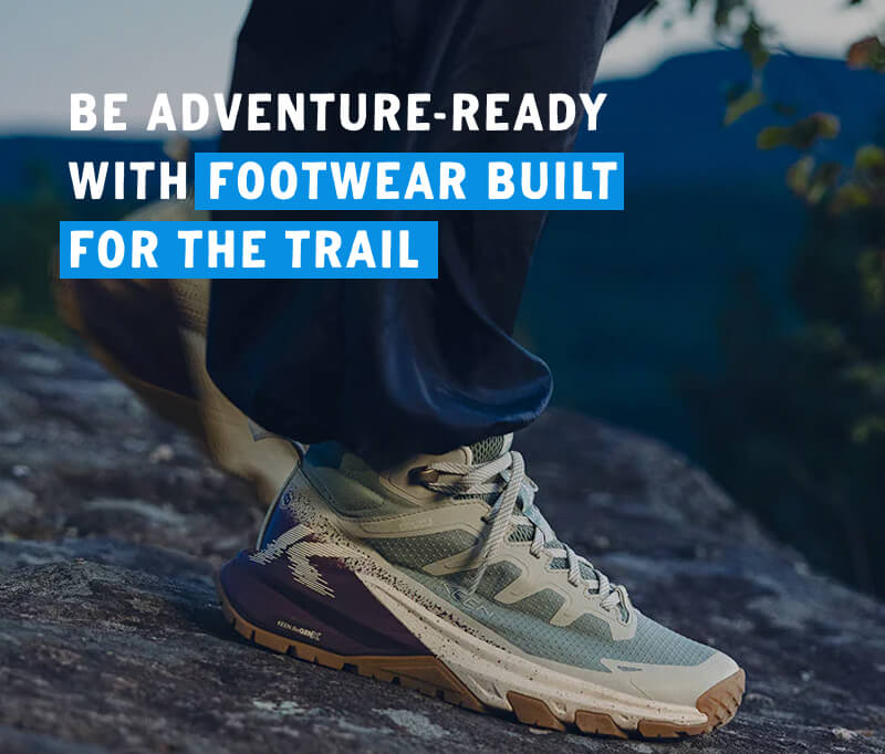 Be adventure ready with footwear