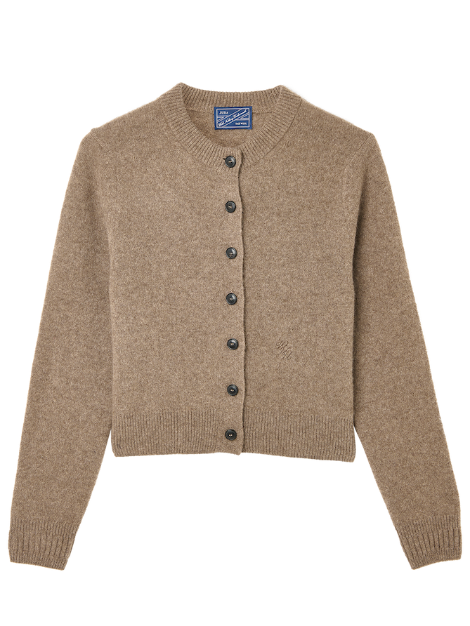 Jura Cardigan: Yak Wool, Coffee