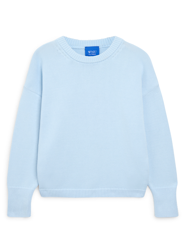 Sennen Jumper: Cotton, Icy Blue