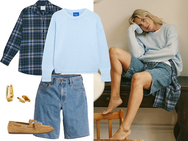 Sennen Jumper: Cotton, Icy Blue