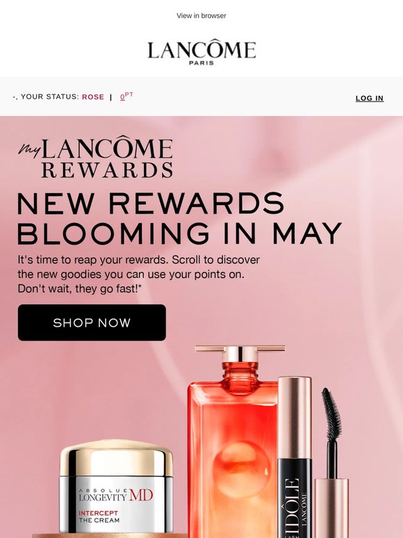 New in: 8 new treats in the rewards catalogue