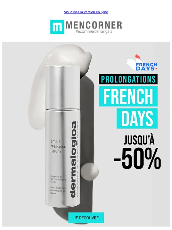 Prolongation French Days : Jusqu'à -50% !