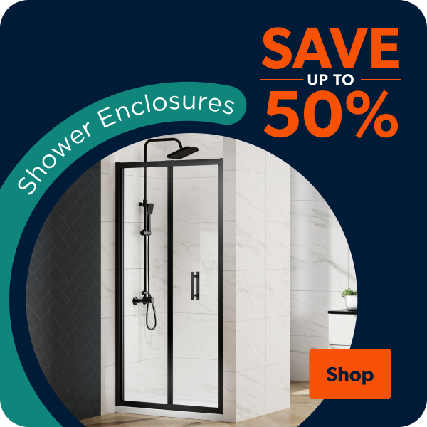 Save up to 50% on shower enclosures