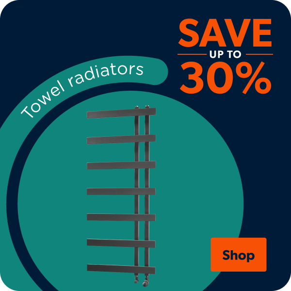 Save up to 30% on towel radiators