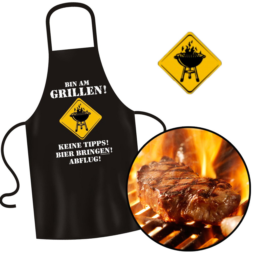 Image of Bedruckte Grillschürze - Lustige Sprüche