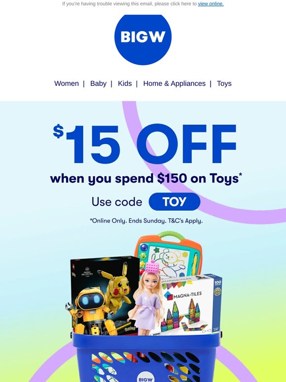 Toy spend & save is on! 🧸