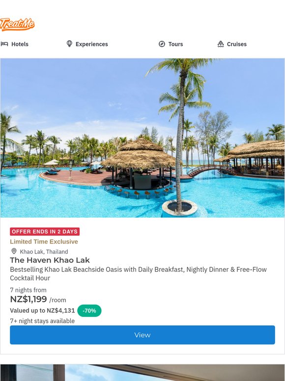 Thailand Bestseller: The Haven Khao Lak w. Daily Breakfast, Dinner & Free-Flow Cocktail Hour