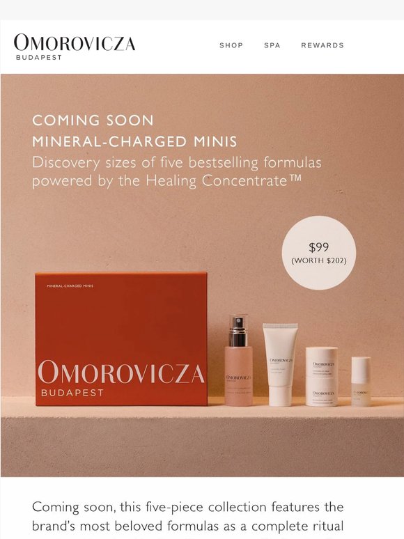 Join the waitlist: Mineral-Charged Minis