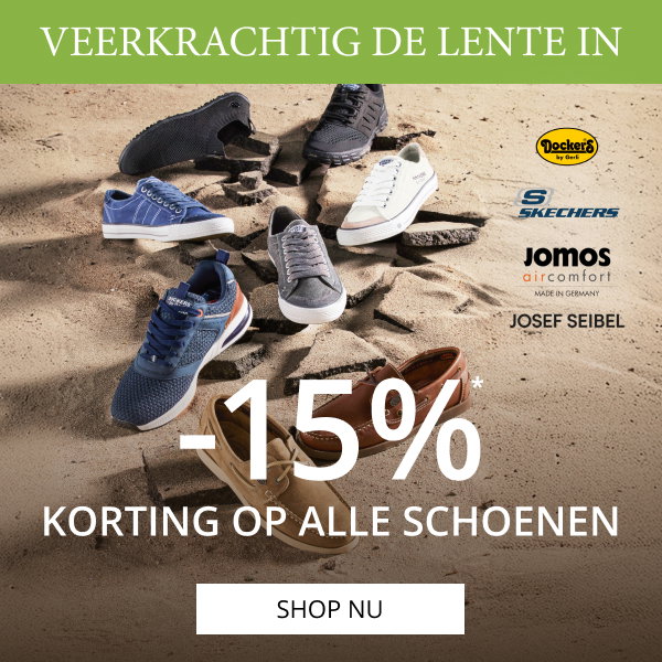 -15% op alle schoenen