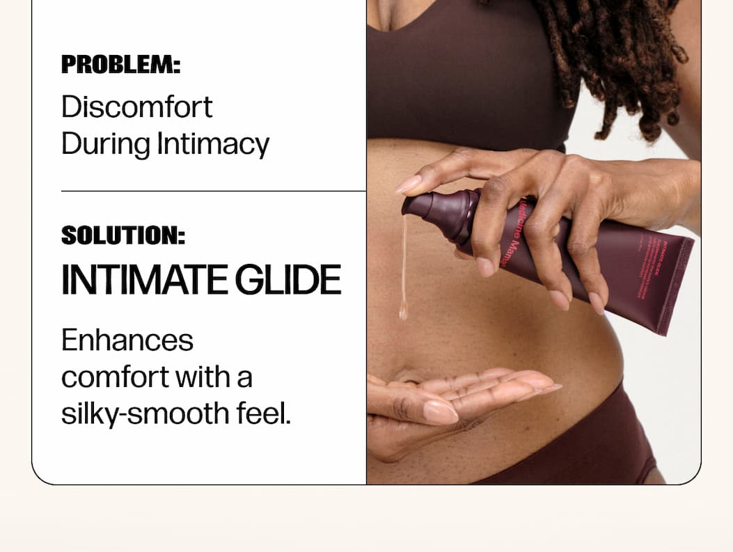 PROBLEM: Discomfort During Intimacy | Solution: Intimate Glide
