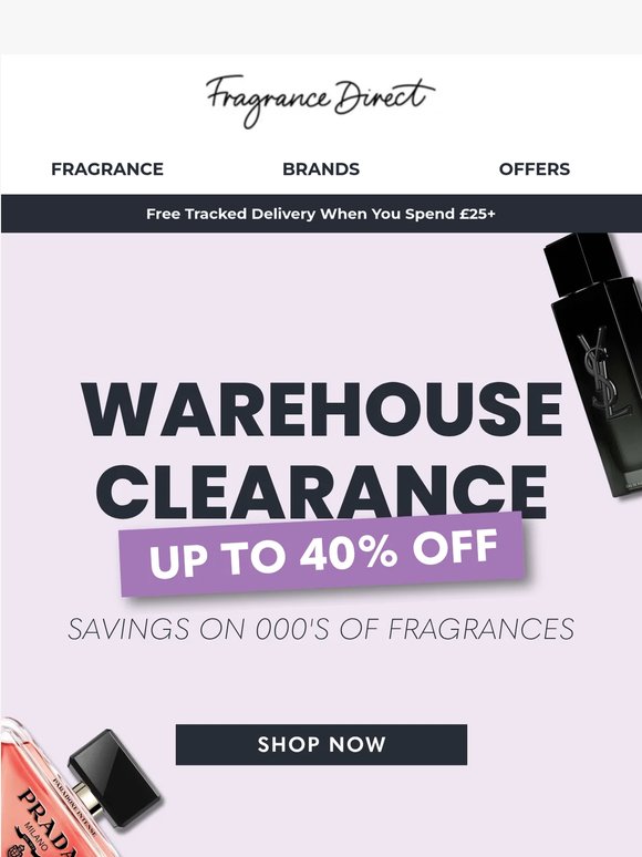 Warehouse Clearance Ending Soon!