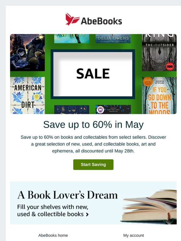 Save up to 60% in May
