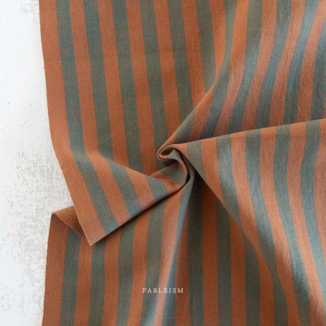 Fableism Sun Stripes Yarn Dyed Woven Cotton Fabric Senora