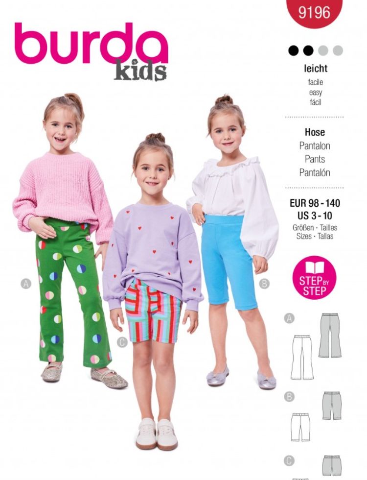 Burda Paper Sewing Pattern 9196