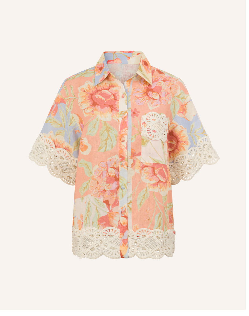 The Flores Top in the Verano Print.