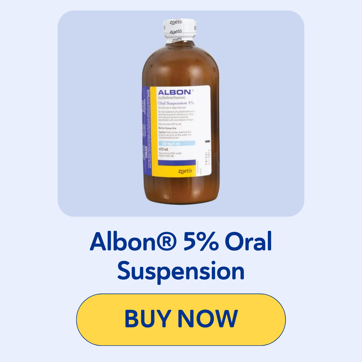 Albon® 5% Oral Suspension