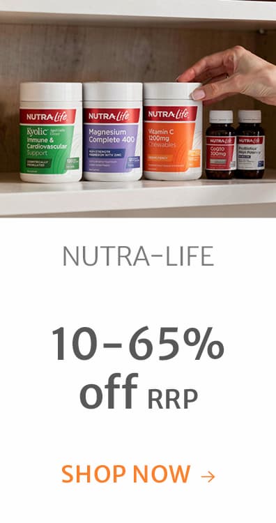 10-65% off RRP on Nutra-Life