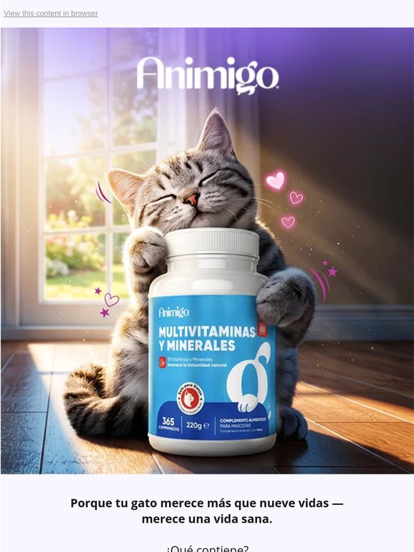 Tu gato ha llamado. Quiere mejores vitaminas. 🐾