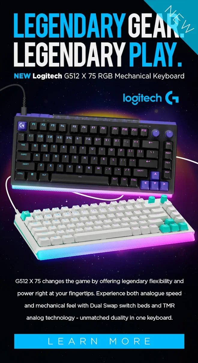 NEW Logitech G512X 75 White Mechanical Keyboard