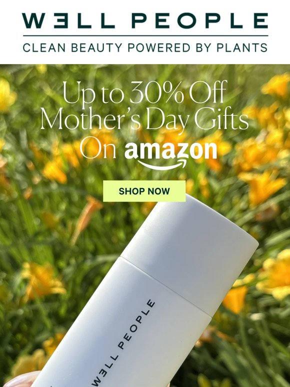Last chance! Up to 30% off Mother's Day gifts
