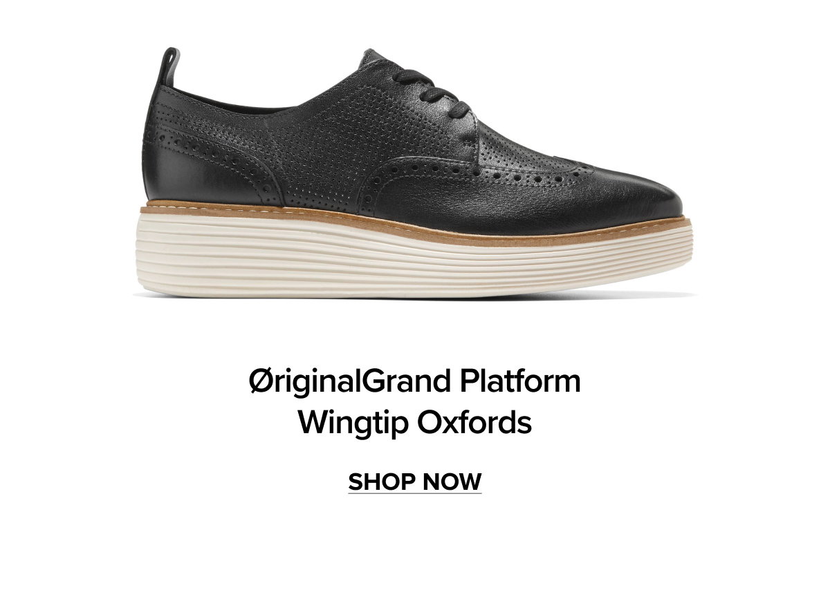 ØriginalGrand Platform Wingtip Oxfords | SHOP NOW