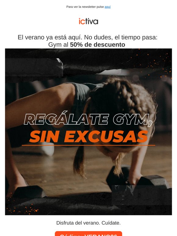 El verano ya está aquí: GYM 50% DTO.