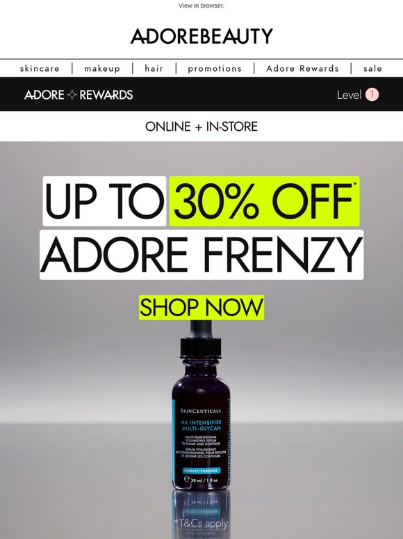 Up to 30% off your full routine*
