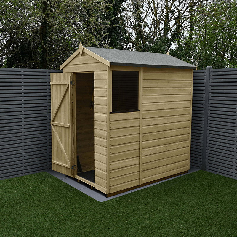 Image of 6' x 4' Forest Beckwood Shiplap Apex Wooden Shed