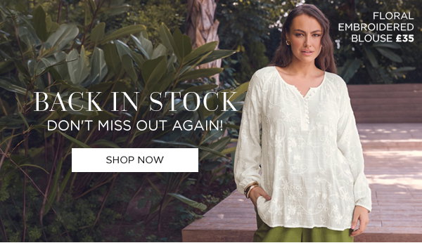 EVANS Curve Ivory White Floral Embroidered Blouse