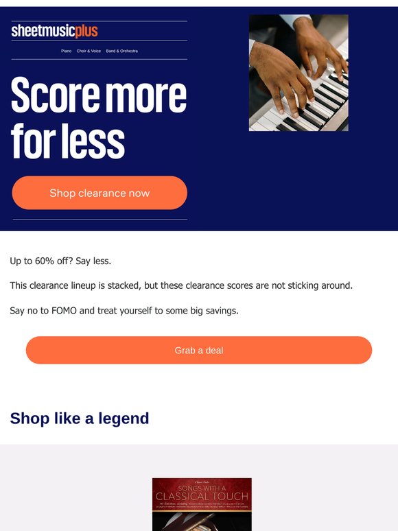 Discounts on Rocketman, John Lennon, Chart Hits, and more.