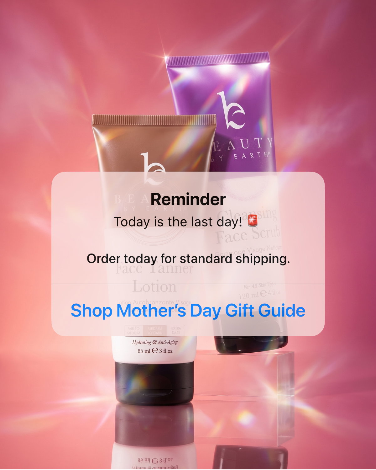 Reminder. Today is the last day! Order today for standard shipping. Shop Mother's Day Gift Guide.