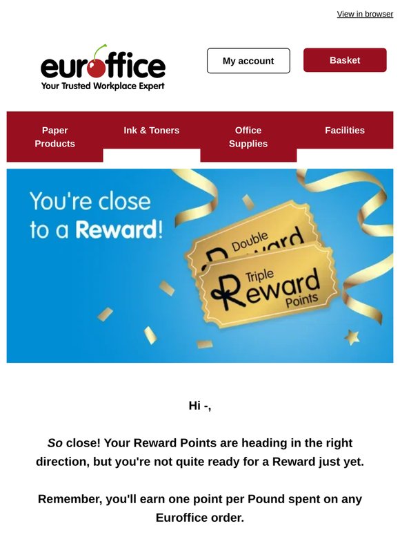 🎉 You're close to a reward, —! 🏆