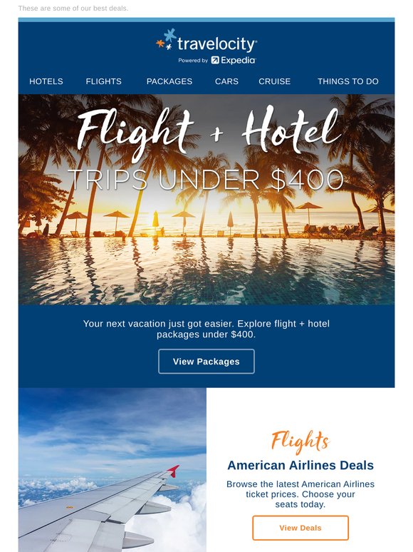 Rest and relax with vacation packages under $400