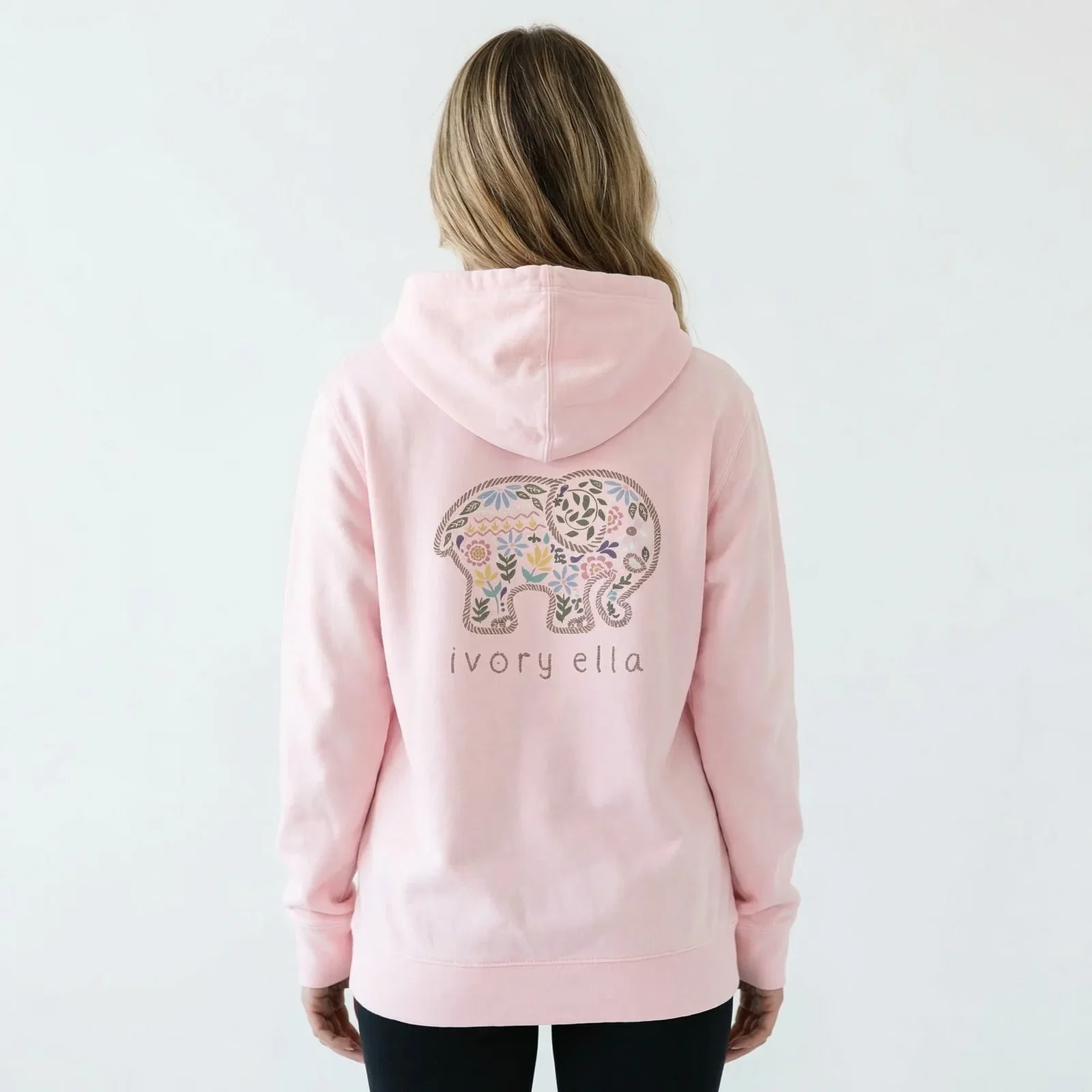 Image of Boho Florals Unisex Midweight Hoodie