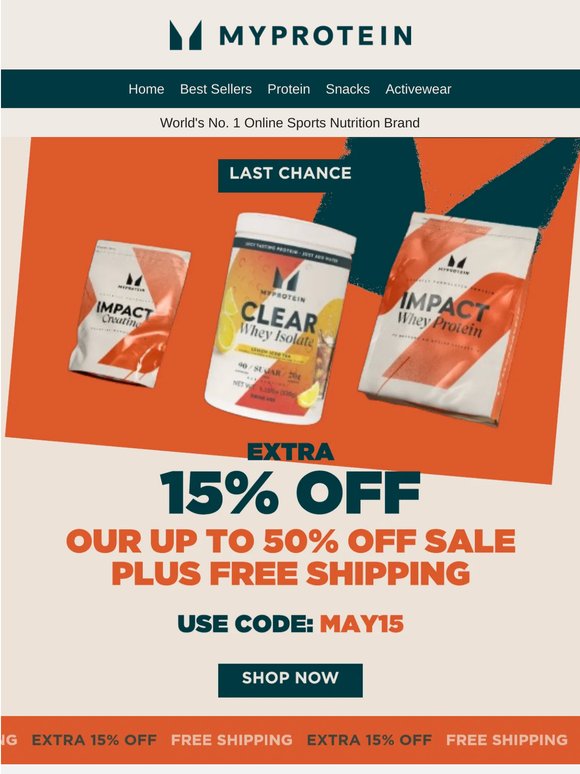 Reloaded... EXTRA 15% OFF + free shipping 🏃💨