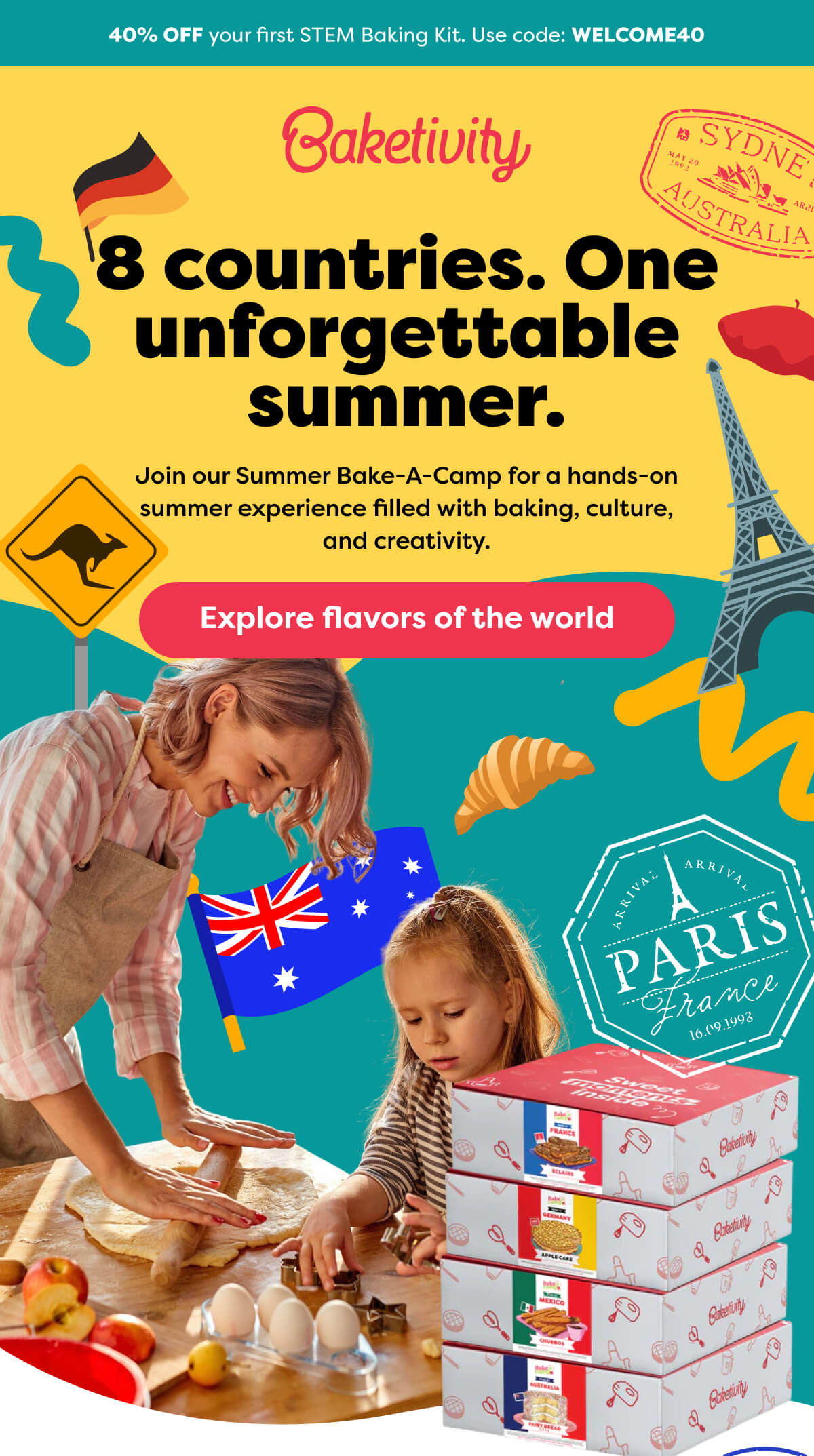 Join our Summer Bake-A-Camp for a hands-on summer experience filled with baking, culture, and creativity.