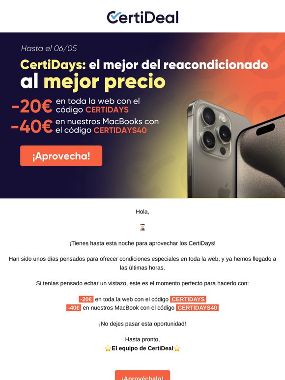 CertiDays: ¡últimas horas! ⌛