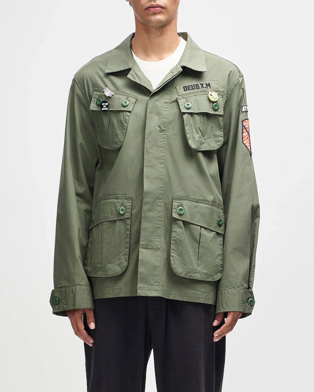 Image of Power Overshirt - Pine Green