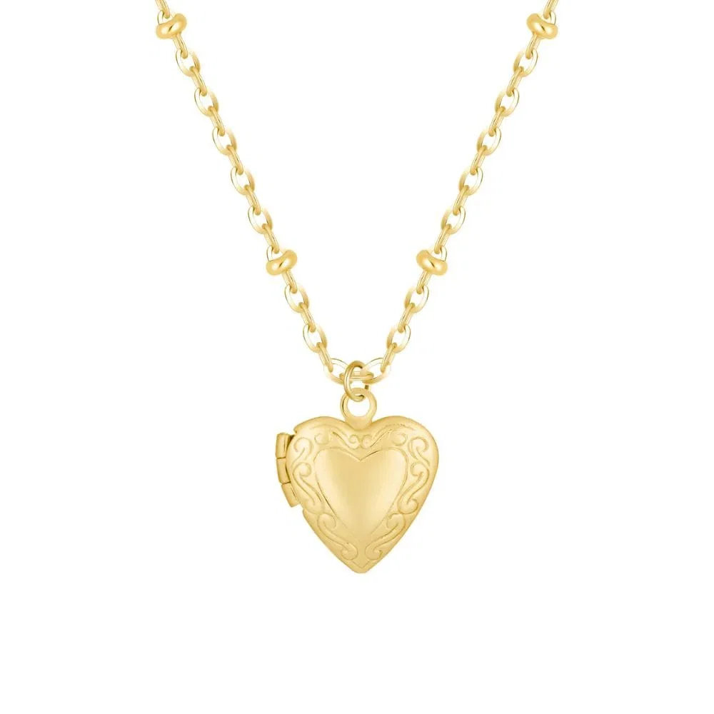 Image of Dannie Mini Heart Locket Necklace